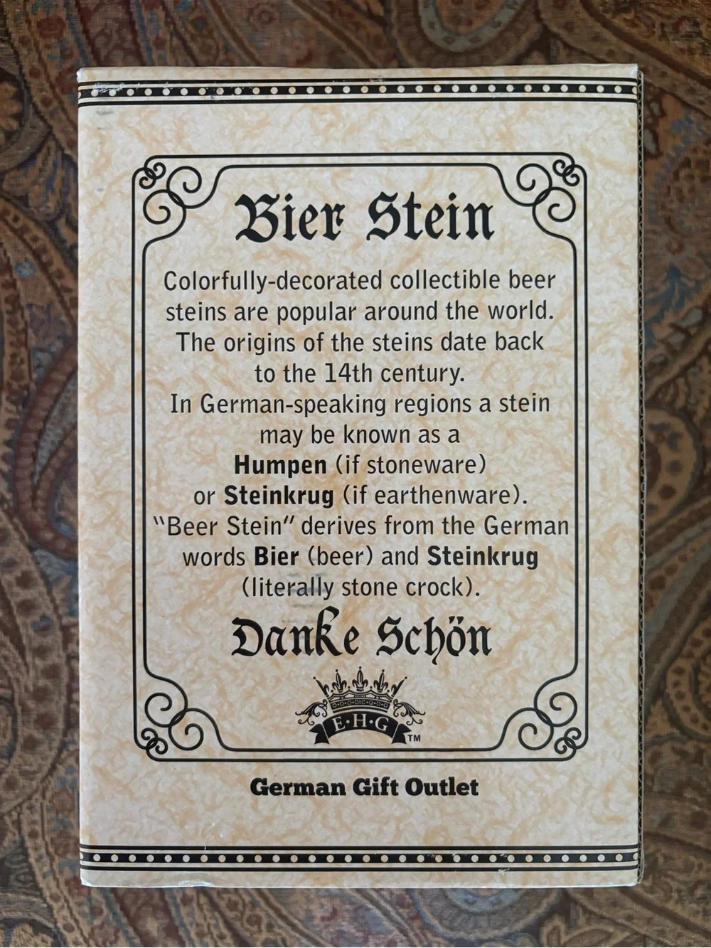 German Beer Stein